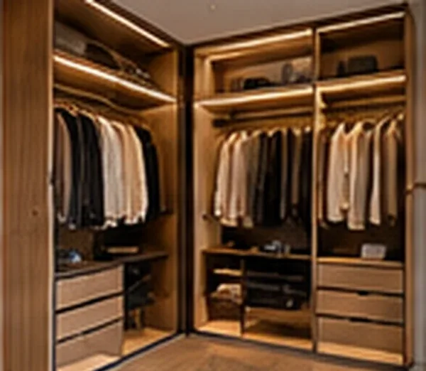 Konceptualni prikaz: walk-in ormar